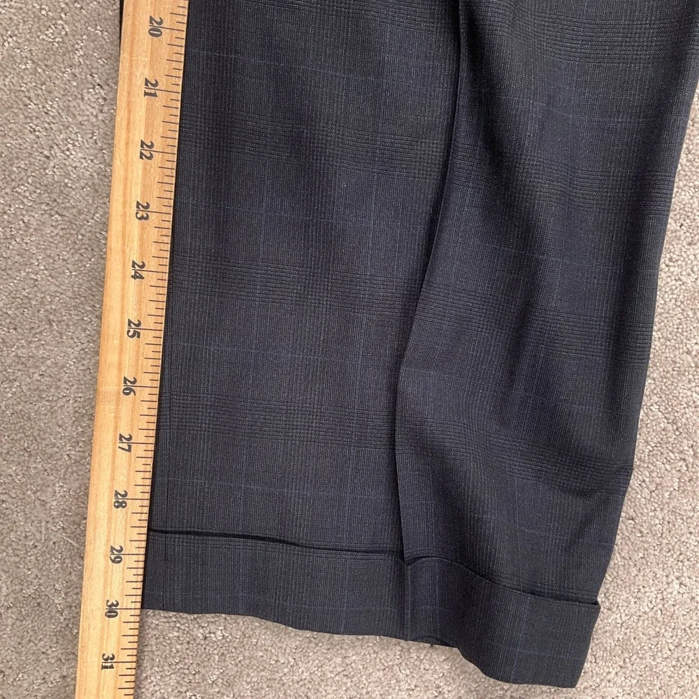 Brooks Brothers 346 Suit Men 46 RG Gray Glen Plaid Neutral Classic Wool Stretch